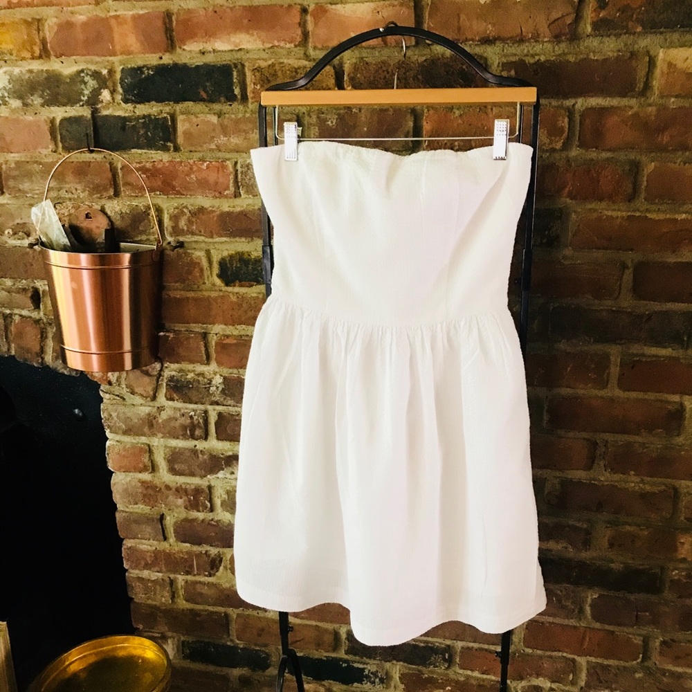 Gap Strapless White Dress